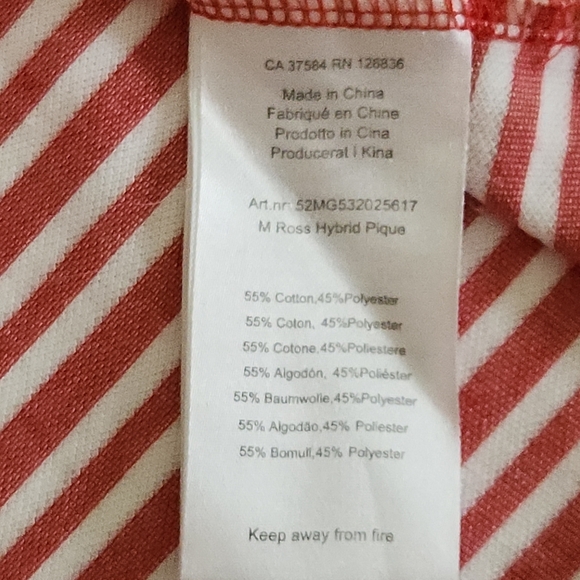 J.LINDEBERG Striped Polo golf Shirt Men's XL - Picture 10 of 13